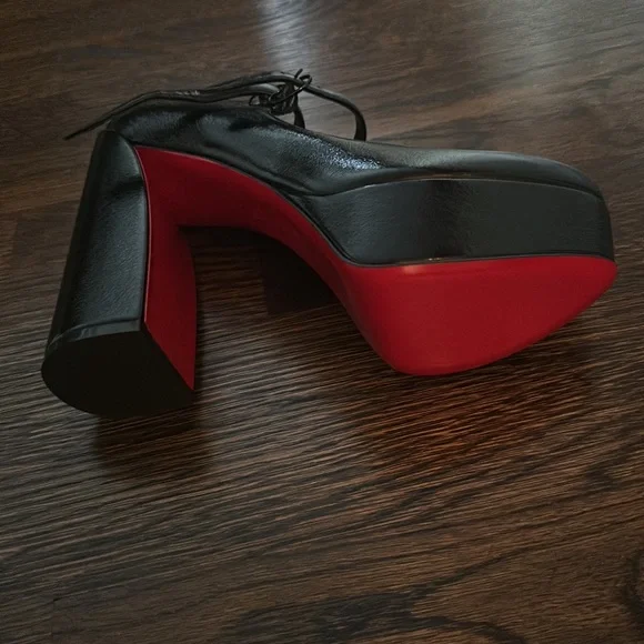 ❌SOLD❌CHRISTIAN LOUBOUTIN Movida Mary Jane Red Sole Platform Pumps - Picture 9 of 13